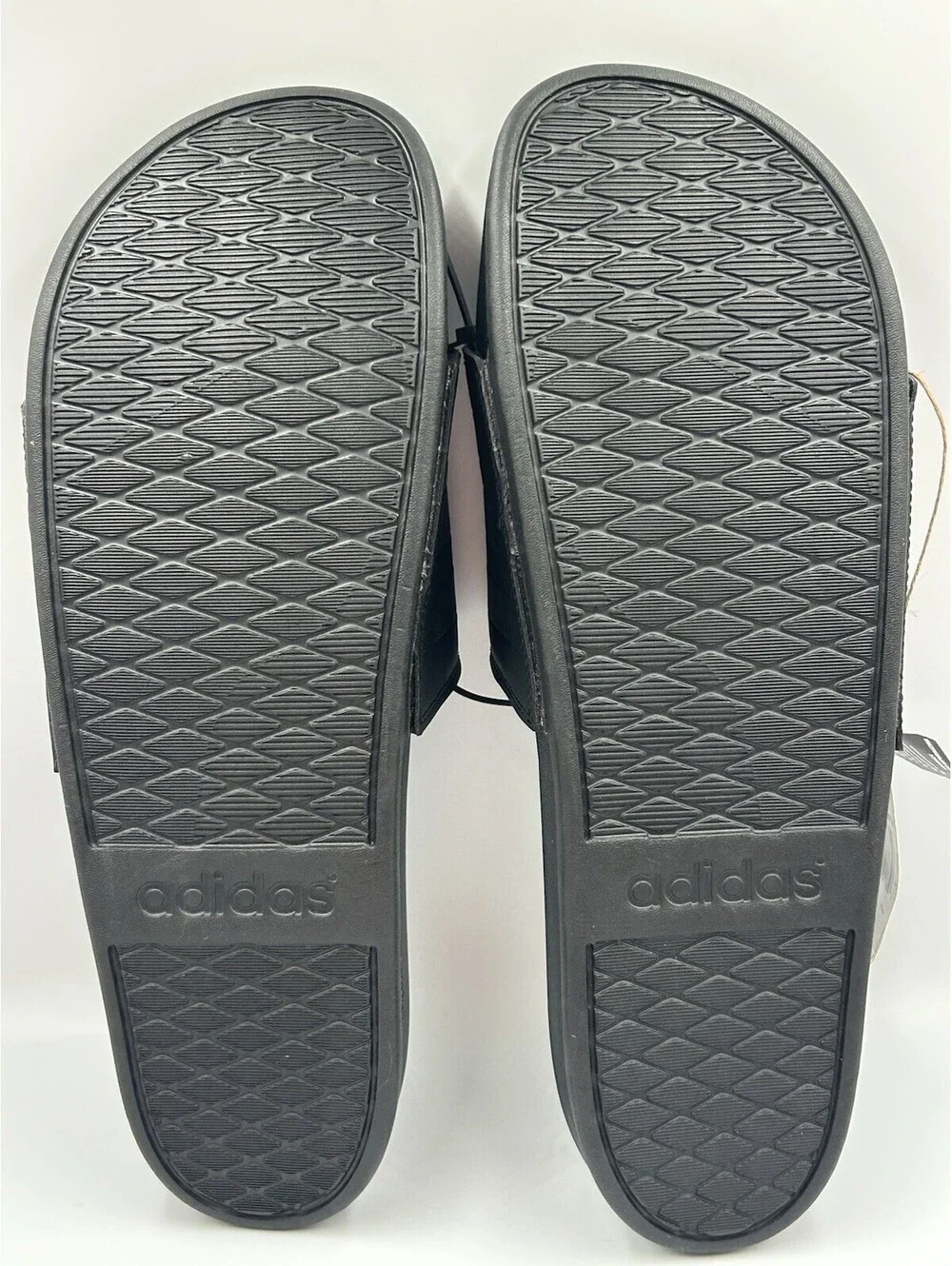 Adidas Adilette Comfort Mens Slides Black Size 17 NWT